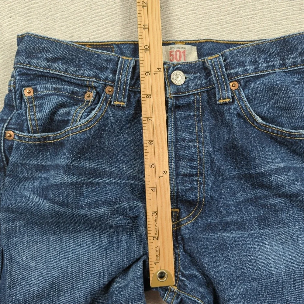 Levis 501 Jeans Mens 29x32 Blue Button Fly Classic American Casual Western